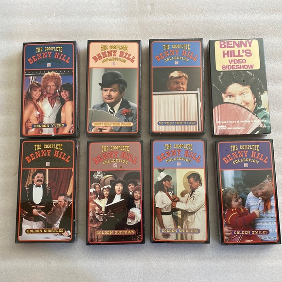 Other - Lot of 8 The Complete BENNY HILL Collection Vintage NEW Sealed VHS Tapes
